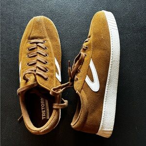 Brown Suade Tretorn Sneakers
